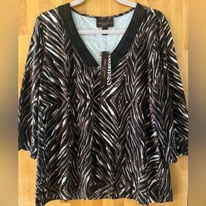 Dana Buchman Animal Print Blouse